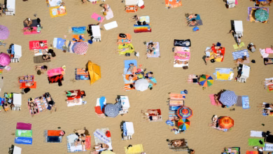 Badegäste Am Strandbad Wannsee