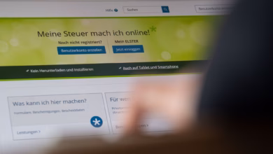 Website zur abwicklung der steuererklärung