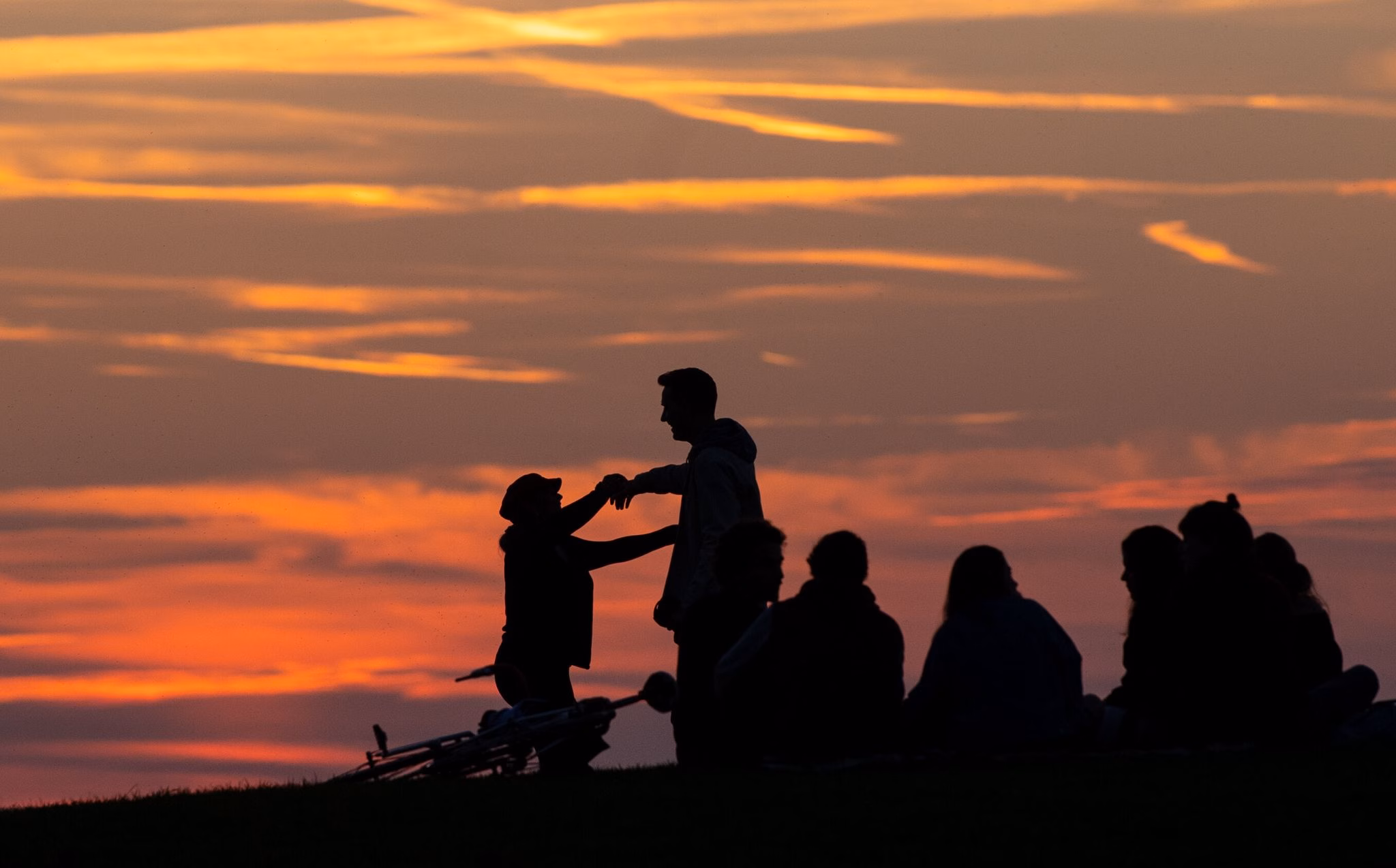 Sonnenuntergang in münchen