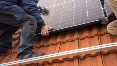 Montage einer photovoltaikanlage