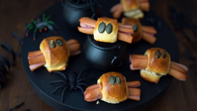 Würstchenspinnen für halloween
