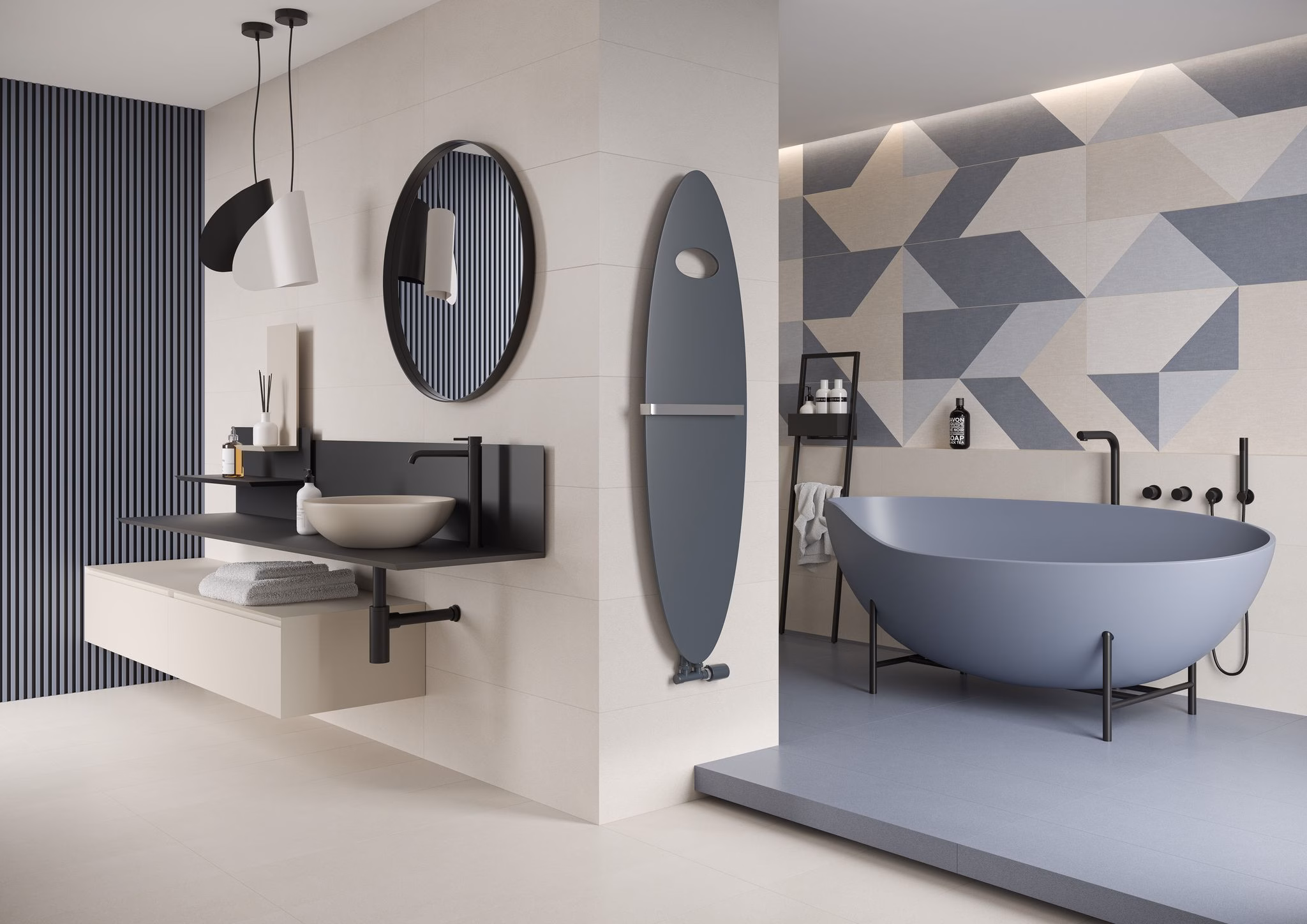 Designheizkörper im badezimmer