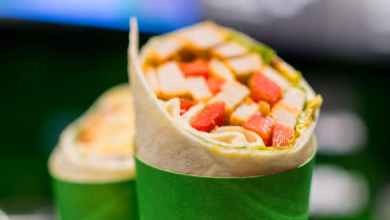 Wraps to go in einem geschäft