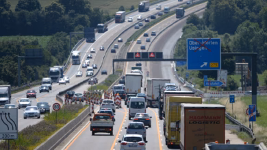 Autobahnbaustelle bei ober mörlen