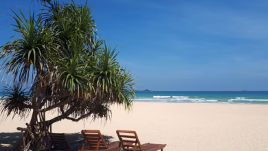 Ein strand auf sri lanka