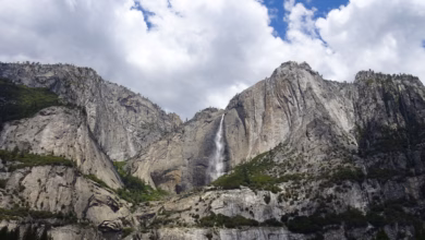 Der yosemite nationalpark in der kalifornischen sierra nevada