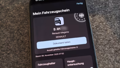 Hinzufügen des fahrzeugscheins in die i kfz app