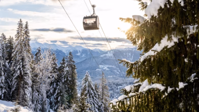 Der «flemx» im schweizer skigebiet flims laax