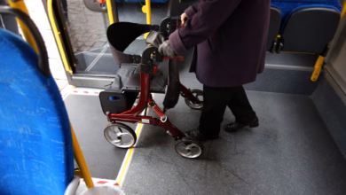 Rollatortraining im bus