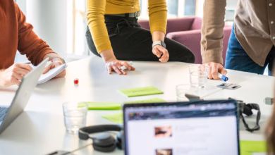 Kollegen in einem meeting