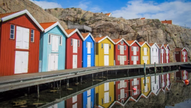 Smögens farbenfrohe häuser