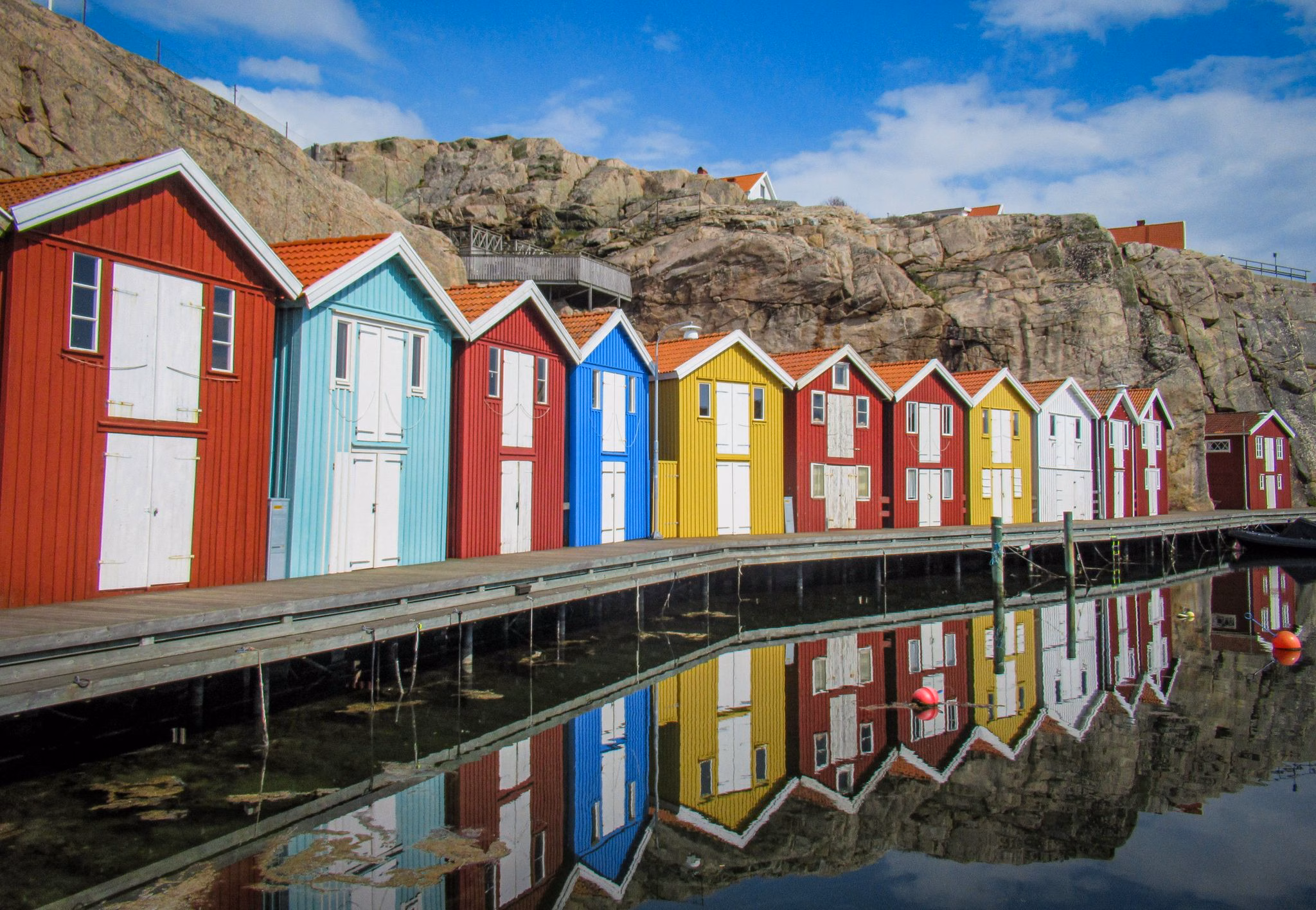 Smögens farbenfrohe häuser