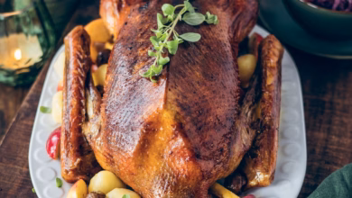 Gänsebraten mit blaukraut