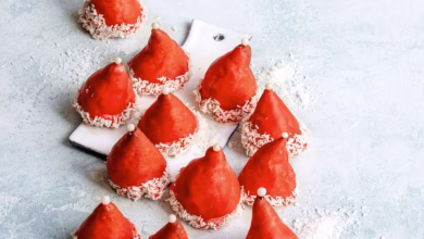 Nikolaus mützen aus marzipan